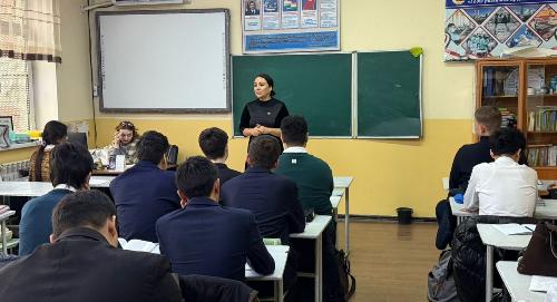 РТСУ продолжает профориентационную работу со школьниками Душанбе