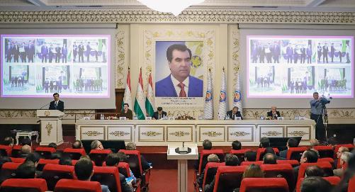 РТСУ на заседании Исполнительного комитета НДПТ в районе Исмоили Сомони